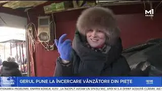 Piețele, sub asediul gerului: pături pentru marfă și ceai fierbinte pentru comercianți