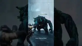 God of War fight with fierce ogre