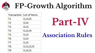 FP-Growth Algorithm | Part-IV | Association Rules | Data Warehousing and Data Mining |