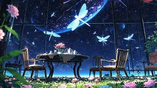 A Quiet Ghibli Night Caf&eacute; Under the Stars 🌙✨ | Magical Ambience for Relax, Sleep & Study