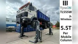 TL55SW-4 22T Mobile Truck Lift - Wireless - Battery Powered