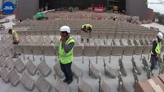 Allianz Amphitheater at Riverfront Chair Install Time Lapse by RichmondTimeLapse.com
