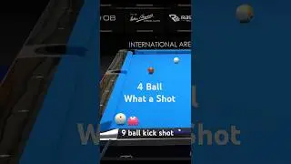 Shooters Pool - 9 ball - kick shot on 4 ball