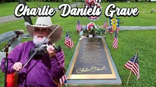 THE GRAVE OF CHARLIE DANIELS Mt Juliet Tennessee