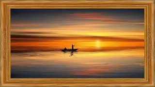 Golden Sunset Silence 🌅  Cinematic Frame Wallpaper