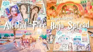 #BujoWithPOP | KPOP Bullet Journal Spread: Alcohol-Free ft TWICE ☆&bull;&deg;