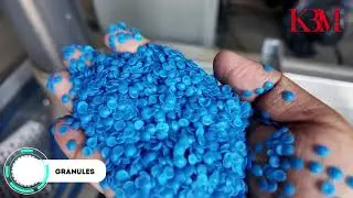 160CC DFC Material HDPE Blue Drum Chips Recycling Line | High-Efficiency PCR Machine by KBM