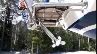 Custom made Stern Thruster lowering mechanism