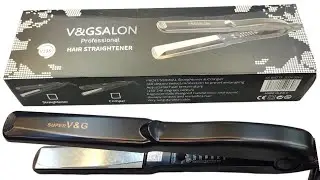 Professional Hair Straightener Product Review & Demo | V & G Salon Professional Hair Straightener