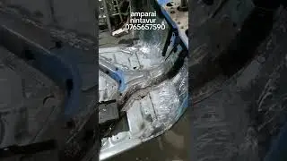Bajaj three wheel front face, rear body repairing, front floor panel, rear floor panel completed