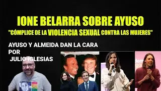 Julio Iglesias defendido por Ayuso a la que Ione Belarra acusa de c&oacute;mplice de la violencia sexual.