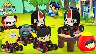 Tag with Ryan - Go Kart vs All Vehicles Go Karting Ryan All Costumes All Characters Unlocked