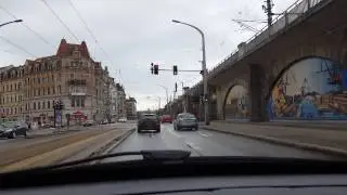 Driving through Dresden / Fahrt durch Dresden