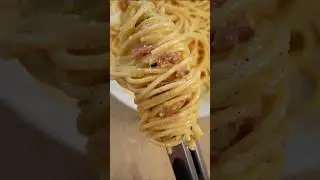 Recette de P&acirc;tes Carbonara 🇮🇹.#recette #patecarbonara #italie #italianfood #pasta #carbonara #ammey