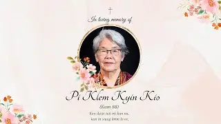 Memorial Service - Sayamagyi Klem Kyin Kio | Indiana Chin Baptist Church