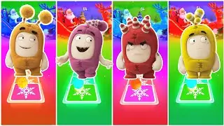 Oddbods Slick VS Oddbods Newt VS Oddbods Fuse VS Oddbods Bubbles - Tiles Hop Edm Rush🎶