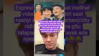 ekspresi papa billar saat lihat bunda lesti nyanyi sama mantan(rizky ridho) #shorts#lestikejora