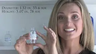 Plastic Bottle 1 Oz Clear Cosmo Oval