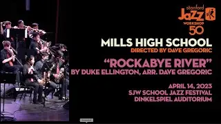 Mills High School Jazz Band performs 
