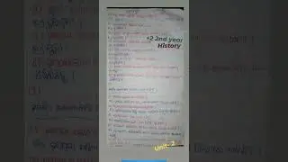 +2  2nd year //history//question answer// unit -2//