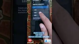Redmi Note 11 4gb 64gb after miui14 update memory extension upto 3GB #viral #shorts #trending #video