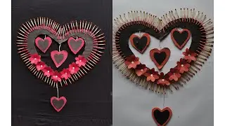 Expansive matchstick paper Flower wall hanging craft ideas|| esay matchstick craft ideas 🥰❣️