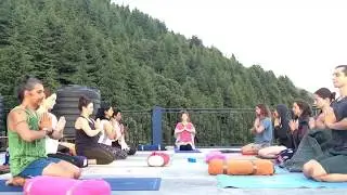 Yin Yoga practice in Sarvaguna Yoga  200 hr YTT in Dharamsala, Himalayas