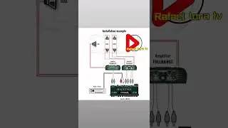 Diagrama de instalaci&oacute;n de dos amplificadores  y un equalizador para tu auto