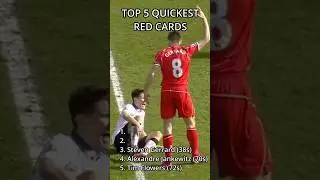 QUICKEST Red Cards in Premier League History🔴⚽️#shorts