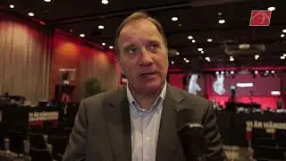 Stefan L&ouml;fven p&aring; Byggnads Kongress