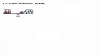 HMa3 3.10.2 Att addera och subtrahera flera termer