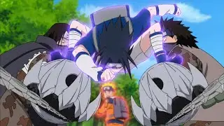 Sasuke Saves Naruto in Their First Real Shinobi Battle // Kakashi Attacks Naruto with Sennen Goroshi