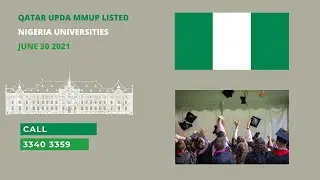 Qatar UPDA MMUP MME listed NIGERIA Universities 2021 June