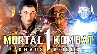 Scorpion and Sub-Zero (MK 2021) vs The Dark Dragon and Frost | 2v2 Epic Battle | Mortal Kombat 1