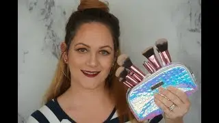 BH cosmetics Crystal Quartz 12 piece brush set (review and full face tutorial)