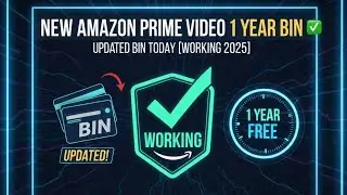NEW AMAZON PRIME VIDEO 1 YEAR BIN ✅ UPDATED BIN TODAY [WORKING 2025]