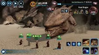 Swgoh Krayt Dragon Raid Low gear Jawa&rsquo;s Easy 200k+ Difficulty 1x