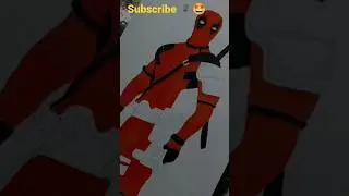 Drawing Deadpool with colour #howtodraw #anime #spiderman #art #shorts #shortsfeed #short