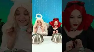 Angel vs. Devil! 😇😈 Funny Food Challenge #funny