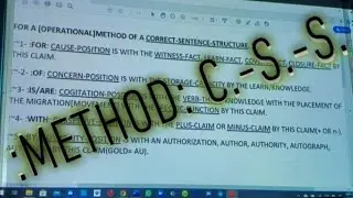 :METHOD: CORRECT-SENTENCE-STRUCTURE.