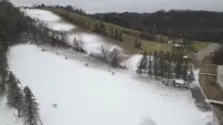 Snow makers active at Afton Alps