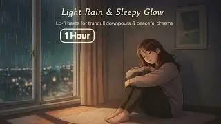 🌧️ 1 Hour Light Rain & Sleepy Glow｜雨聲與微光陪伴的夜晚【ZynthTone】