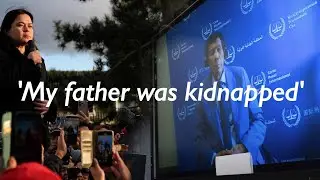 Rodrigo Duterte appears in ICC court via video link; Philippine VP says her father 'kidnapped'