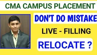 CMA Campus Placement - Fill Form Accurately | CMA Pradip Purohit
