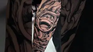 Monkey D Luffy vs Kaido Tattoo #onepiece #onepiecetattoo #anime