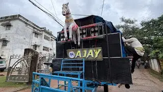 Ajay Musical Sound Check at Jajpur Kalipuja Bhasani 🔥 heavy Bass & Vibration 😱