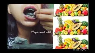 Black broken bar with paste mix items  #edit #cruncheating #crunchyasmr #crunchsounds