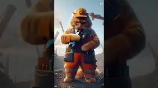 cat army ready in ai #animation