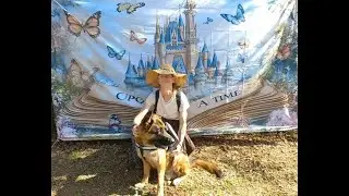 German Shepherd walks amongst Knights, Lords, Ladies & Warriors  |  #medieval fayre 2025