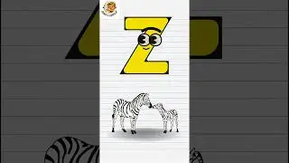Z for Zebra 🦓 | Fun ABC Learning for Kids #shorts #kidsvideo #kidslearning